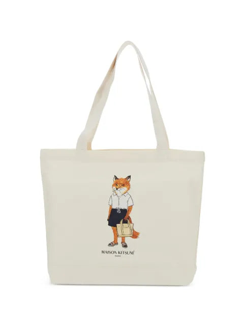 Maison Kitsuné - Fox-Print Tote Bag