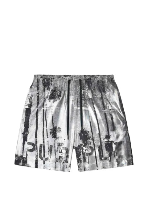 Purple Brand - Graphic-Print Swim Shorts