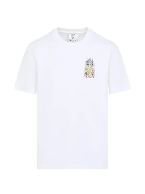 Casablanca - Tennis Landscape Print T-Shirt