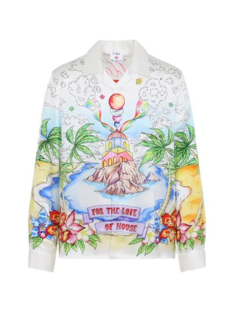 Casablanca - Better Days Printed Long-Sleeve Shirt