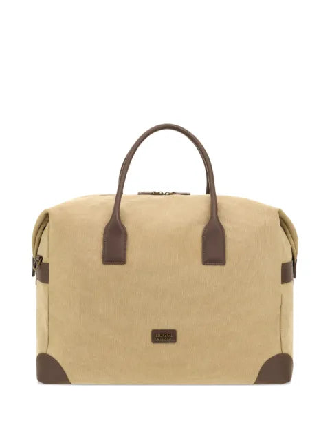 Boggi Milano - Cotton And Leather Duffle Bag