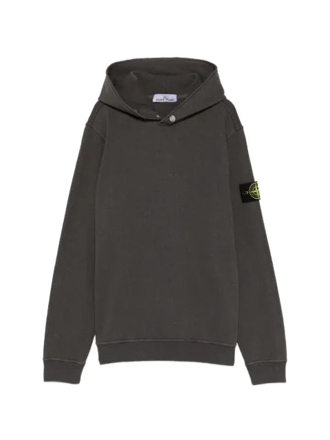 Stone Island - Old  Effect Button Hoodie