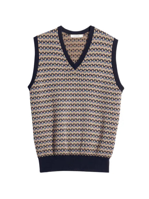 LEMAIRE - Patterned V-Neck Vest