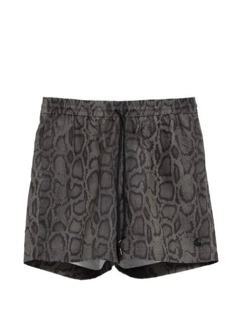Carhartt WIP - Snake-Print Drawstring Swim Shorts