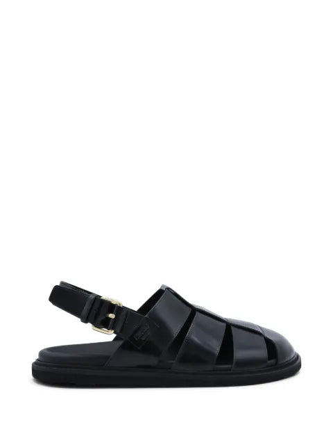 Moschino - Strappy Buckle Leather Sandals