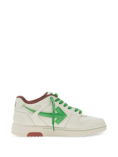 Off-White - Arrow-Patch Leather Sneakers