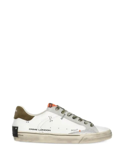 Crime London - Deconstructed Lace-Up Sneakers