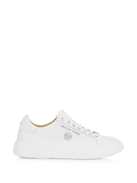 Philipp Plein - Leather Lo-Top Sneakers Hexagon