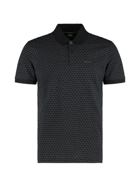 BOSS - Printed Polo Shirt In Cotton Piquã©
