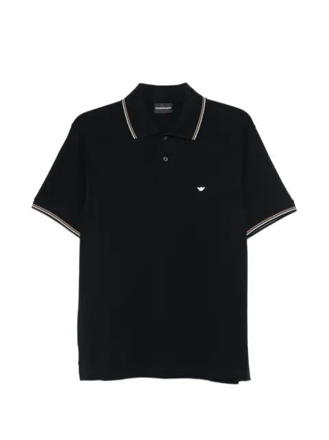 Emporio Armani - Stripe-Trim Polo Shirt