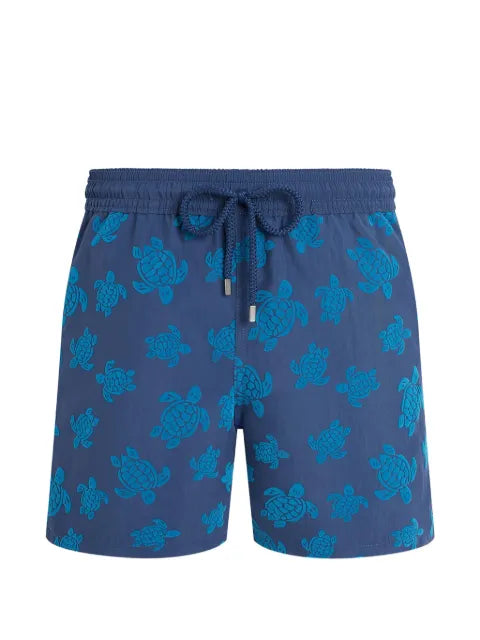 Vilebrequin - Ronde Des Tortues Drawstring Print Shorts