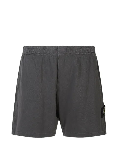 Stone Island - 6200014 Malfilã© Fleece 'Old' Effect Shorts