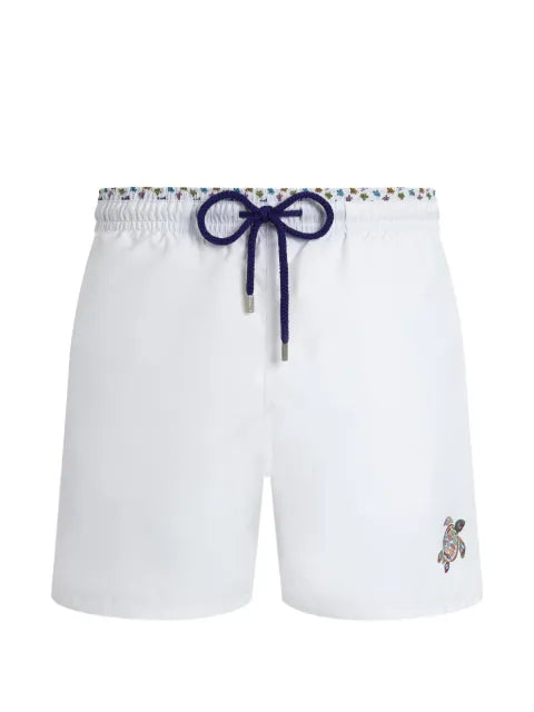 Vilebrequin - Turtle-Embroidery Drawstring Swim Shorts