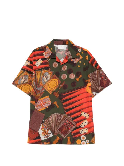 Drôle De Monsieur - Casino Patterned Short-Sleeve Shirt