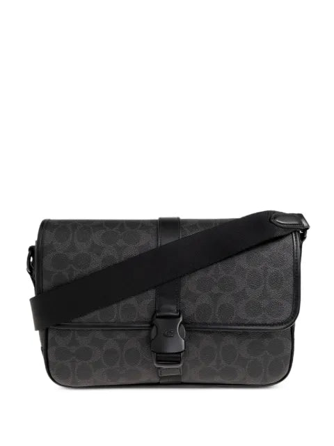 Coach - League Patterned Buckle Messenger Bag