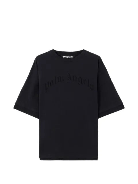 Palm Angels - Embroidered Curved-Logo Double T-Shirt