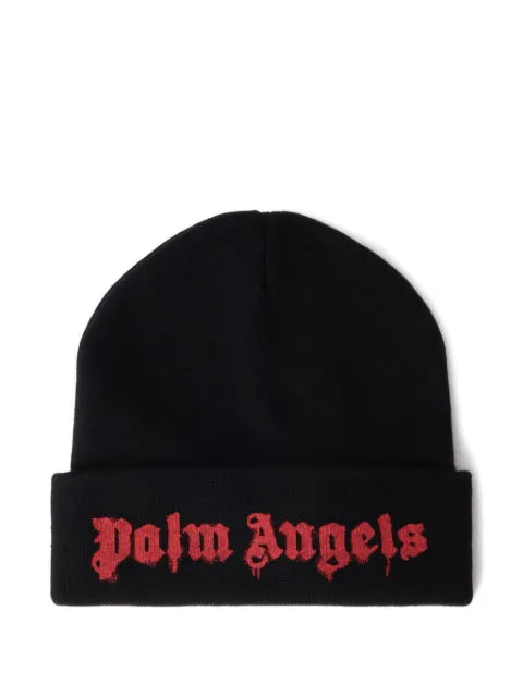 Palm Angels - Dripping Logo Beanie Hat