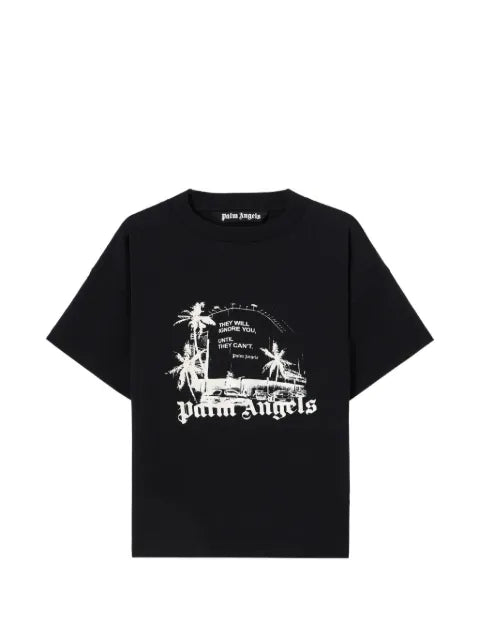Palm Angels - Graphic Print Ribbed T-Shirt