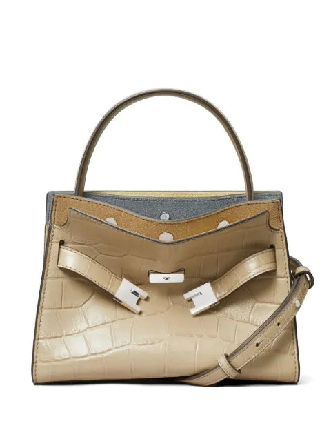 Tory Burch - Lee Radziwil Croc-Effect Leather Tote Bag