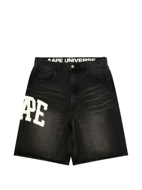 AAPE BY *A BATHING APE® - Logo-Graphic Cotton Shorts