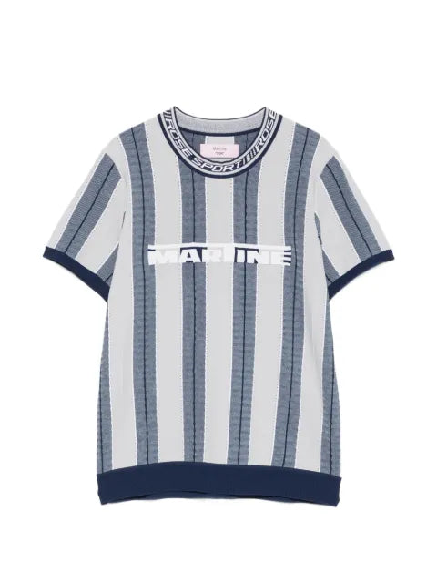 Martine Rose - Striped Graphic T-Shirt