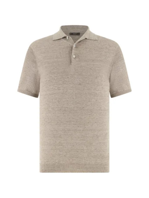 Boggi Milano - Linen And Cotton Knitted Polo Shirt