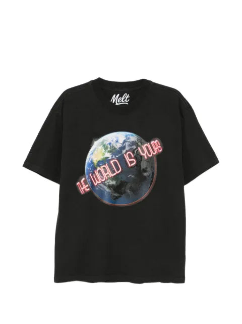 Melt - Earth-Print T-Shirt