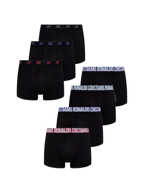 CR7 CRISTIANO RONALDO - Logo-Waistband Trunks (Set Of Seven)
