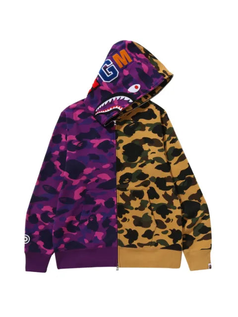 A BATHING APE® - Split-Camo Full-Zip Hoodie