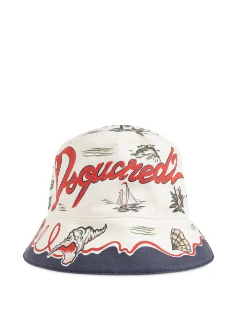 DSQUARED2 - Beach-Print Bucket Hat