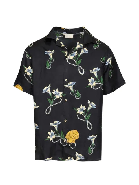 Drôle De Monsieur - Shell Floral Silk Shirt