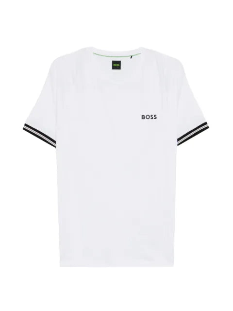 BOSS - Active Slim-Fit T-Shirt With Tennis-Ball Embossing