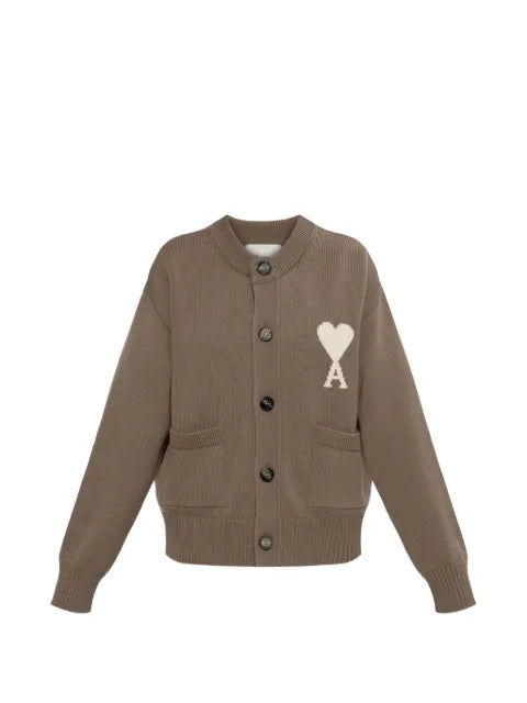 AMI Paris - Ami De Coeur Logo-Patch Cardigan
