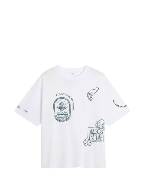 Maison Kitsuné - Art Nouveau Graphic-Print T-Shirt