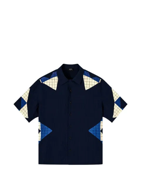 A.P.C. - Patchwork Grid-Pattern Shirt