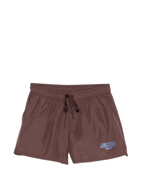 Moschino - Logo-Print Drawstring Swim Shorts