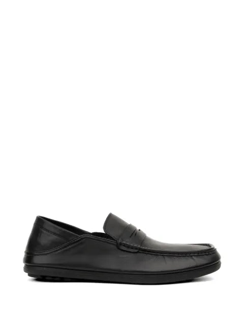 SERGIO MORETTI FIRENZE - Penny-Slot Leather Loafers