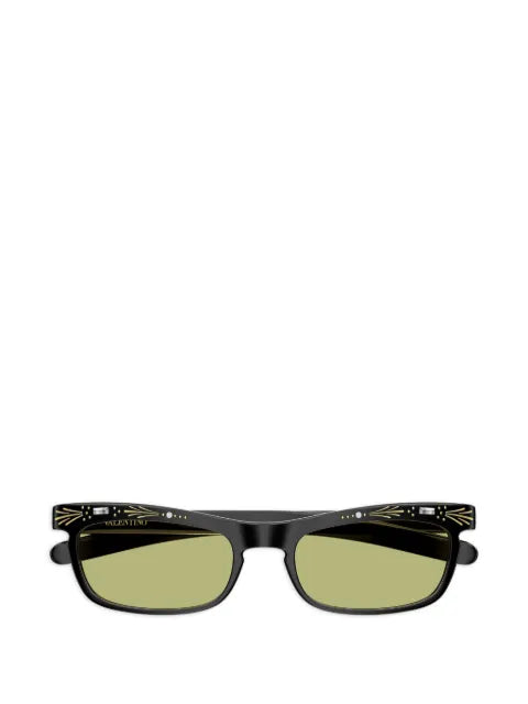 VALENTINO GARAVANI EYEWEAR - Vlogo-Detail Crystal-Embellished Sunglasses