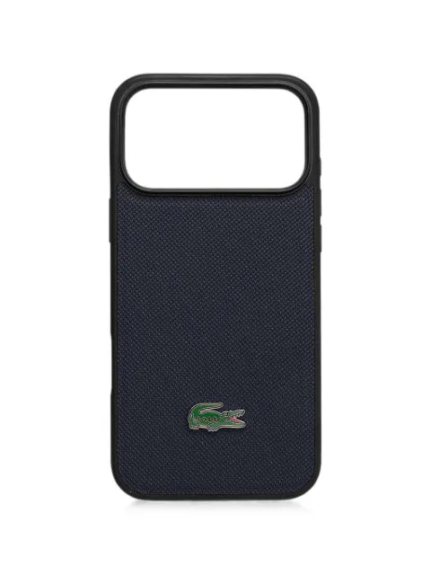 Lacoste - Logo-Plaque Textured Iphone 17 Pro Max Case