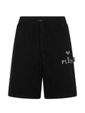 Philipp Plein - Logo-Plaque Drawstring Shorts