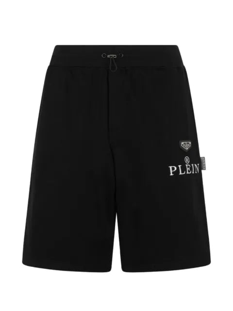 Philipp Plein - Logo-Plaque Drawstring Shorts