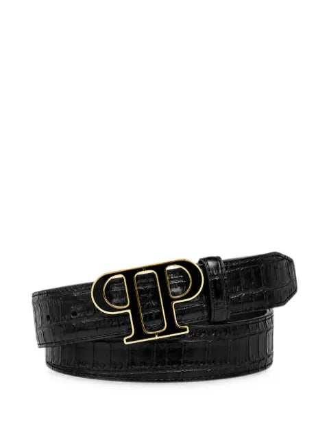 Philipp Plein - Leather Belt Pp Cocco