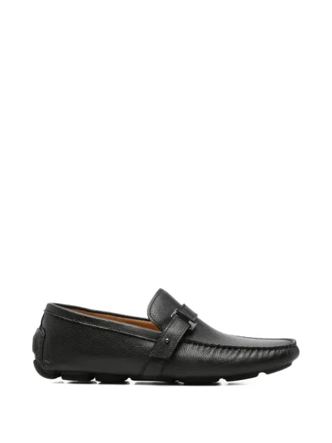 SERGIO MORETTI FIRENZE - Pebbled Leather Loafers