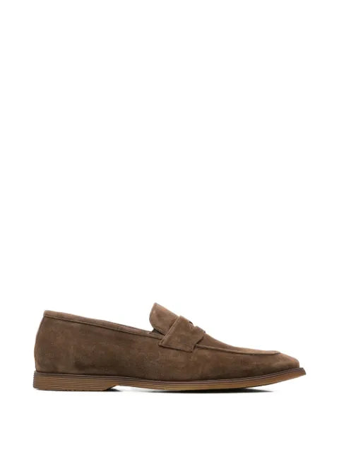 Alberto Gozzi - Suede Penny Loafers