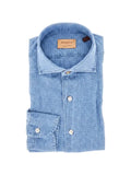 BORRIELLO NAPOLI - Denim-Effect Cotton Shirt