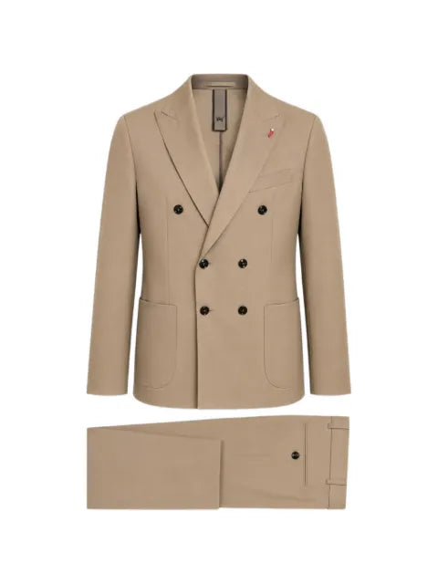 MULISH - Double-Breasted Peak-Lapel Suit