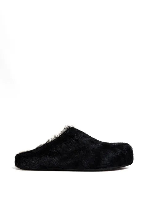 Marni - Long Hair Calfskin Fussbett Sabot