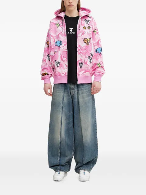 AAPE BY *A BATHING APE® - Baby Milo Camouflage-Print Hoodie
