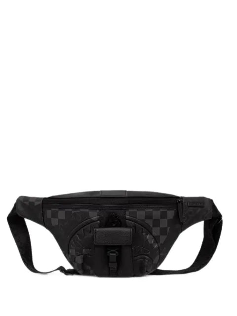 Sprayground - Check-Print Shark-Mouth Belt Bag