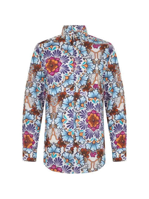 Paul & Shark - Floral-Print Long-Sleeve Shirt